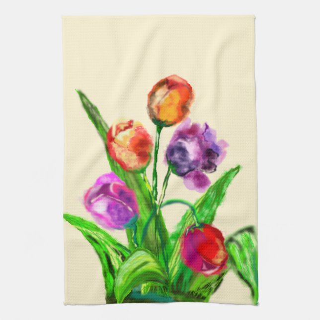 Linge De Cuisine Tulipe (Vertical)