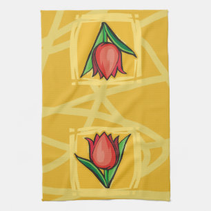 Linge De Cuisine Tulipe rouge