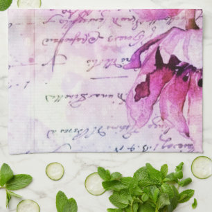 Linge De Cuisine Tulipes aquarelles