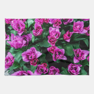 Linge De Cuisine Tulipes roses fleurs