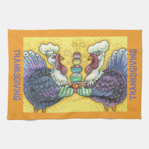 LINGE DE CUISINE TURQUIE TWINS & TOUS LES FIXINS THANKSGIVING TOWEL