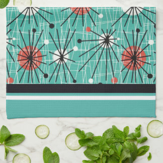 Linge De Cuisine Turquoise atomique