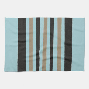 Linge De Cuisine Turquoise Vert Bleu Jaune Bleu Bleu Grandes Noires