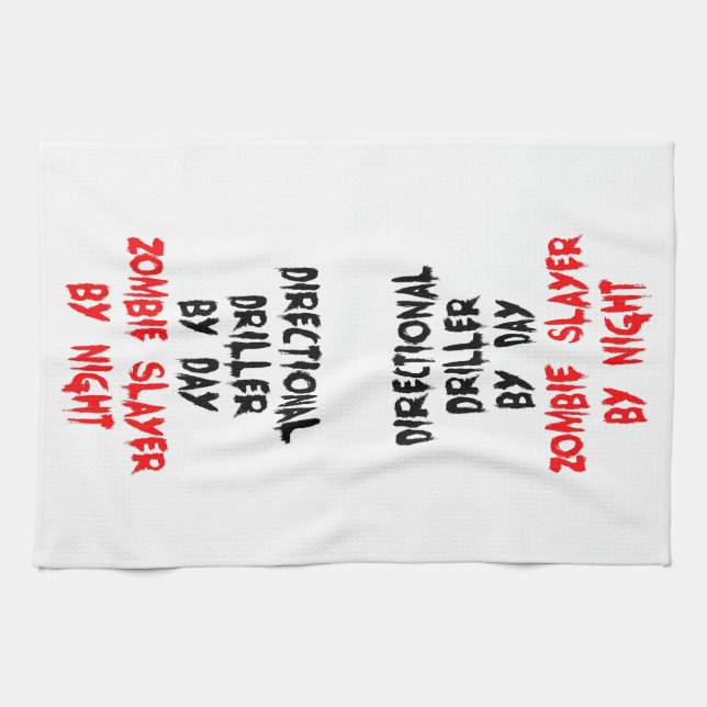 Linge De Cuisine Tuteur directionnel Zombie Slayer (Horizontal)