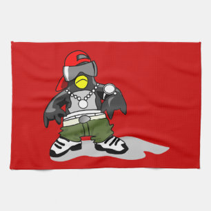 Linge De Cuisine tux-30043 GANGSTER ATTITUDE FUNNY tux penguin da