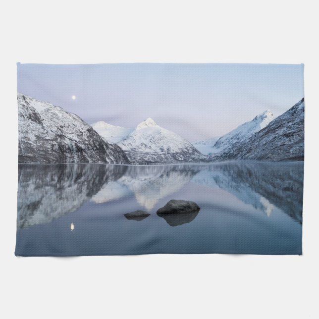 Linge De Cuisine Twilight du lac Portage (Horizontal)