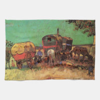 Tziganes avec caravanes par Vincent van Gogh