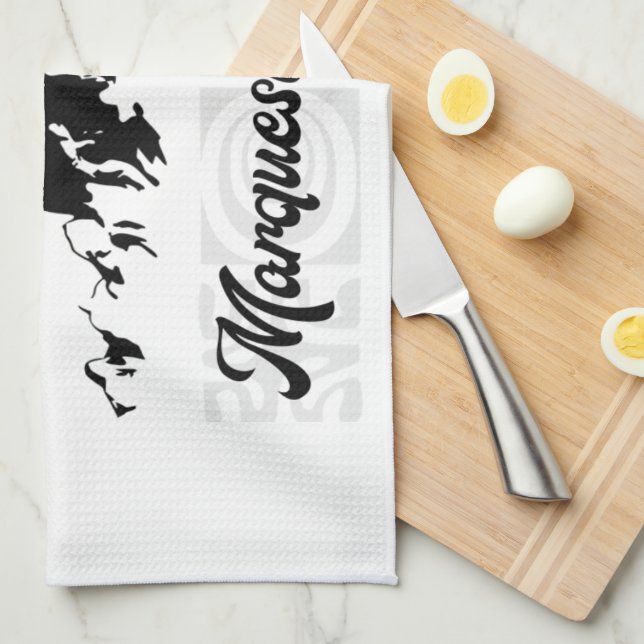 Linge De Cuisine UA POU (Noir) (Quart Plié)