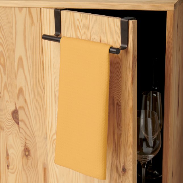 Linge De Cuisine un arrière - plan jaune avec un (Pliage en tiers)