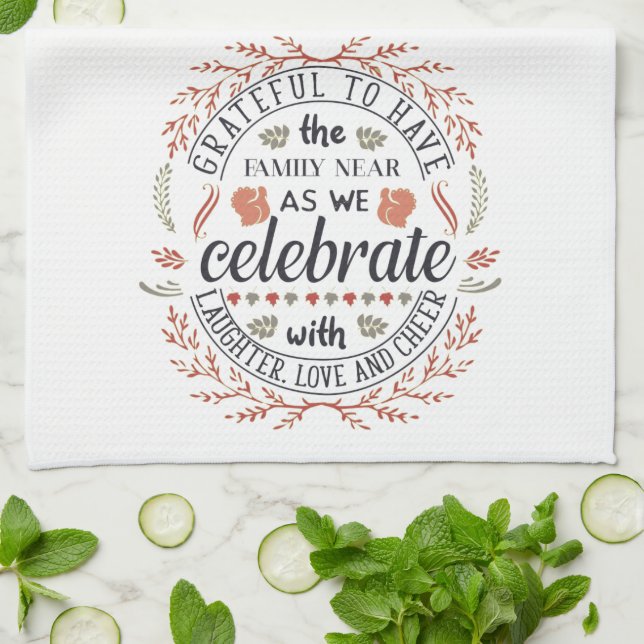 Linge De Cuisine Un Automne Plutôt Heureux Tombe Gratuit (Plié)