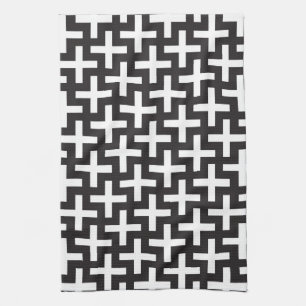 Linge De Cuisine Un b&w modèle fait avec "plus" le signe