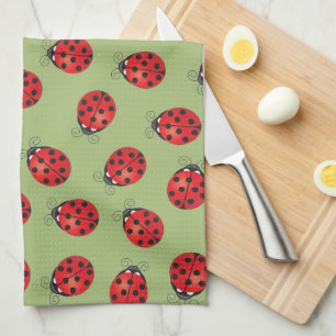 Linge De Cuisine Un bon nombre de coccinelles chanceuses