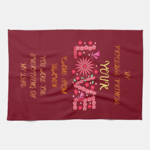 LINGE DE CUISINE UN CADEAU D'AMOUR POUR PETITE AMIE, FEMME, FILLE,