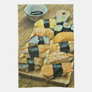Linge De Cuisine Un cadeau sushi pour les amateurs de nourriture