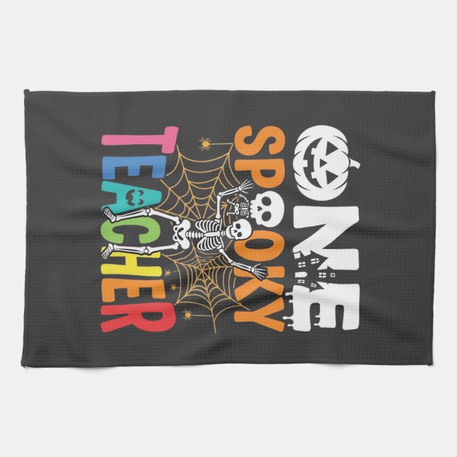 Linge De Cuisine Un design d'Halloween pour un professeur effrayant (Horizontal)