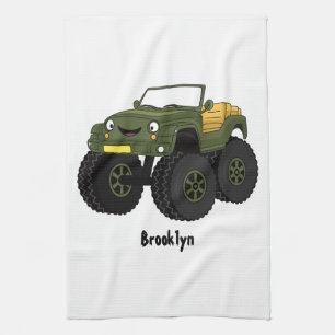 Linge De Cuisine Un Green Monster truck