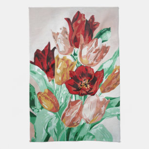 Linge De Cuisine Un magnifique bouquet floral de tulipes