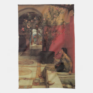 Linge De Cuisine Un Oleander par Alma Tadema, Fleurs Vintage