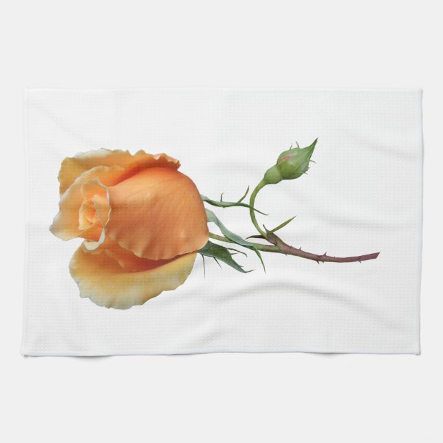 Linge De Cuisine Une bouture de rose unique (Horizontal)