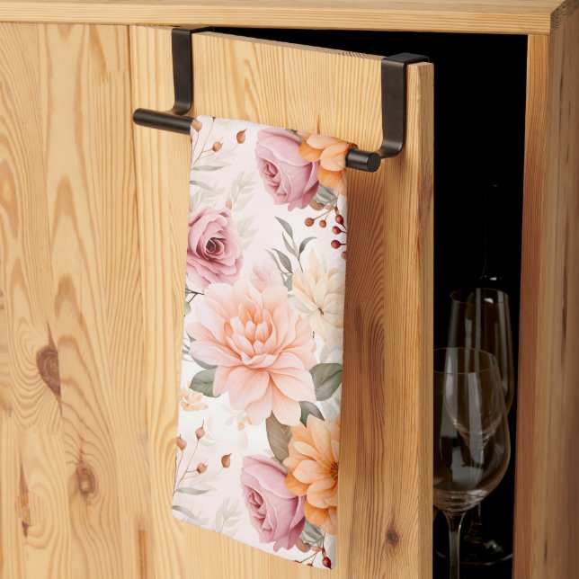 Linge De Cuisine Une conception de série florale d'automne 2 (Pliage en tiers)