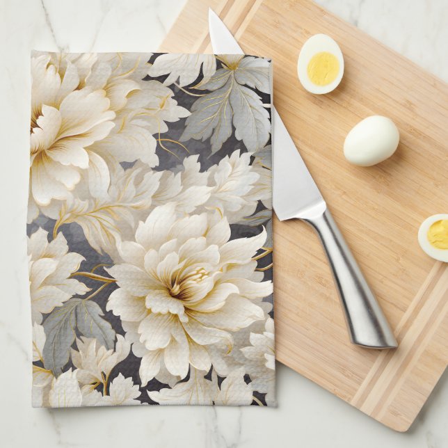Linge De Cuisine Une conception de série florale de mariage 10 (Quart Plié)