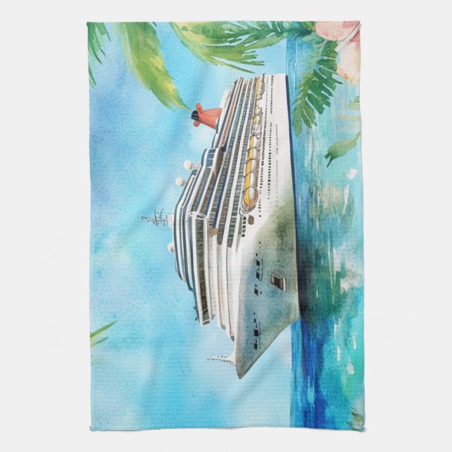 Linge De Cuisine Une croisière d'été (Vertical)