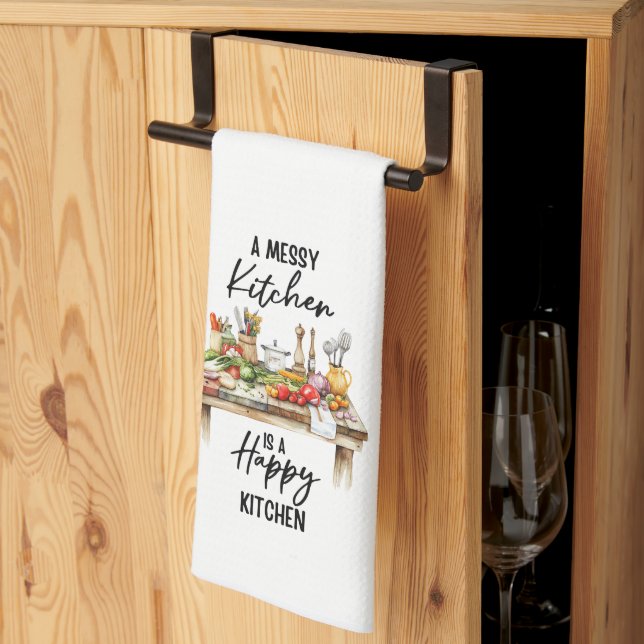 Linge De Cuisine Une cuisine maladroite est une cuisine heureuse (Pliage en tiers)