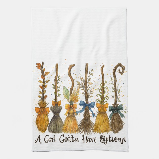 Linge De Cuisine Une Fille Doit Avoir Des Options Halloween (Vertical)
