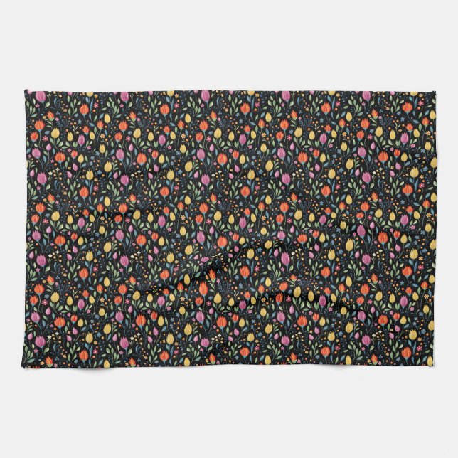Linge De Cuisine Une Fleur Fleurit Pour Sa Propre Joie (Horizontal)