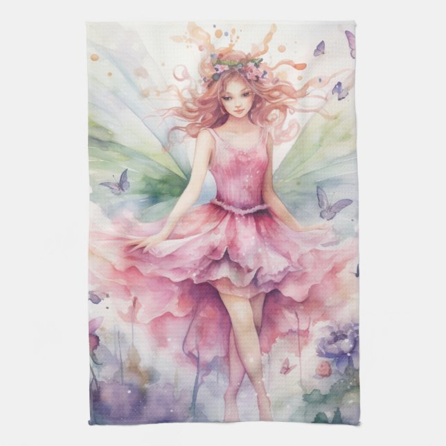 Linge De Cuisine Une jolie fée printanière (Vertical)