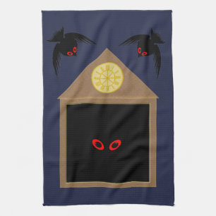 Linge De Cuisine Une méchanceté de corbeaux Halloween