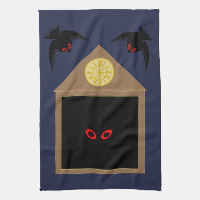 Linge De Cuisine Une méchanceté de corbeaux Halloween (Vertical)