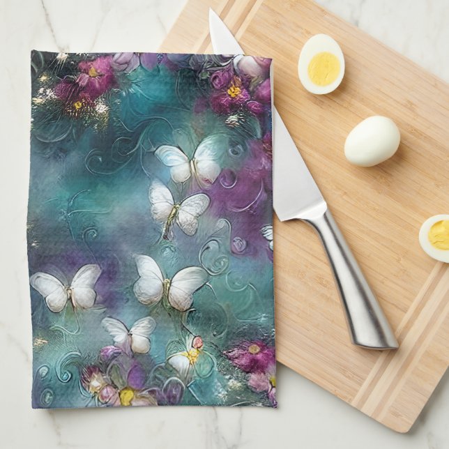Linge De Cuisine Une série de papillons mystiques Design 11 (Quart Plié)