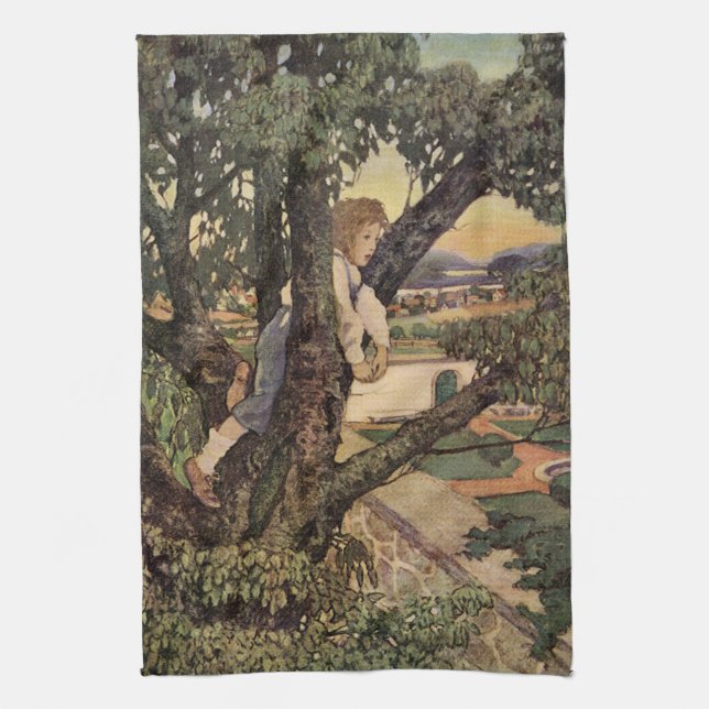 Linge De Cuisine Une vue des arbres par Jessie Willcox Smith (Vertical)