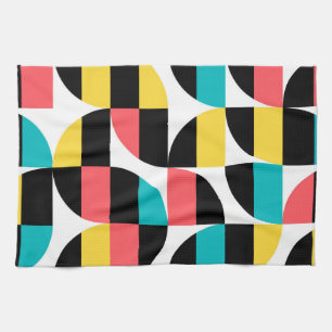 Linge De Cuisine Urbain, tendance, coloré, motif graphique moderne
