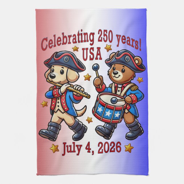 Linge De Cuisine USA 250th Anniversary Souvenir - Patriotique (Vertical)