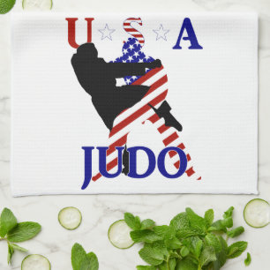 Linge De Cuisine USA Patriotique Martial Arts JUDO