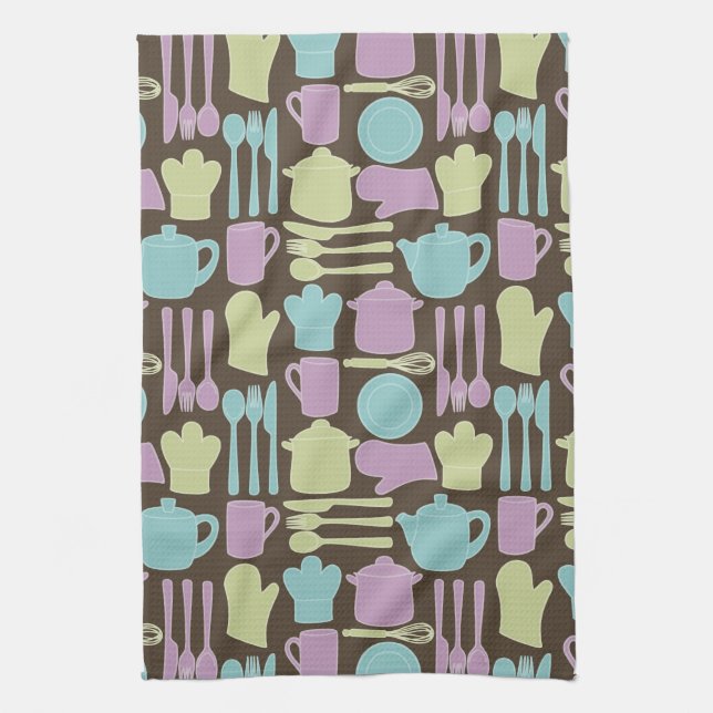 Linge De Cuisine Ustensiles de cuisine Motif 2 (Vertical)
