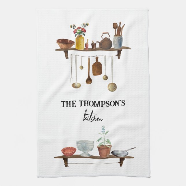 Linge De Cuisine Ustensiles de cuisine Retro vintage (Vertical)