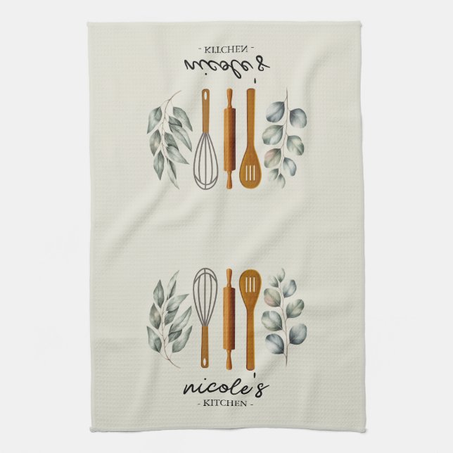 Linge De Cuisine Ustensiles personnalisés  (Vertical)