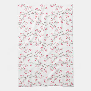 Linge De Cuisine Vacances d'aquarelle de branche de Winterberry