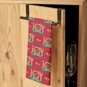 Linge De Cuisine Vacances de Noël Joie au Motif des écureuils