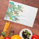 Linge De Cuisine Vacances d'hiver Noël Cactus Désert Sud-ouest<br><div class="desc">Cette conception a été créée par art numérique. Elle peut être personnalisée en cliquant sur le bouton personnaliser et en modifiant la couleur, en ajoutant un nom, des initiales ou vos mots préférés. Contactez-moi à l'adresse colorflowcreations@gmail.com si vous souhaitez que ce design soit disponible sur un autre produit. Achetez ma...</div>