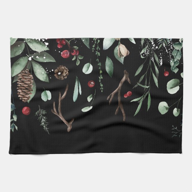 Linge De Cuisine Vacances hivernales (Horizontal)