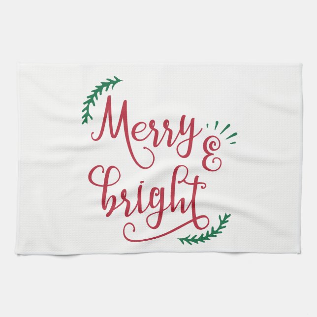 Linge De Cuisine Vacances joyeuses et lumineuses (Horizontal)