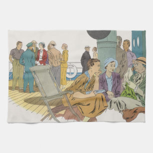 Linge De Cuisine Vacances vintages, Bateau de croisière passagers s