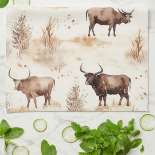 Linge De Cuisine Vache des Highlands de l'Ouest Sud-Ouest