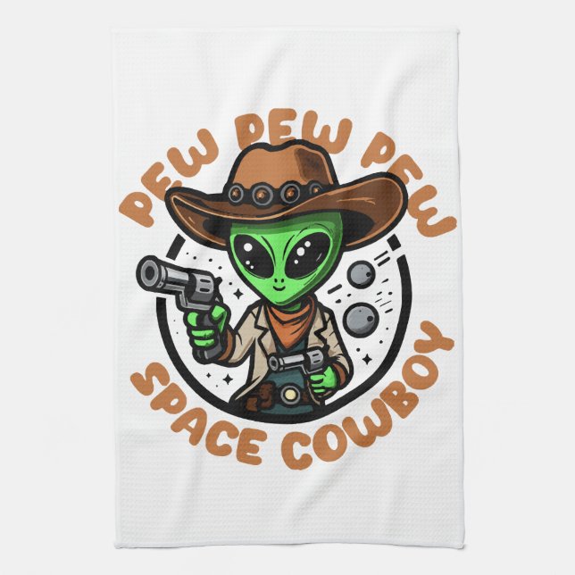 Linge De Cuisine Vacher de l'Espace Drôle d'Alien (Vertical)