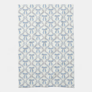 Linge De Cuisine Vaches Coquette Bleues, Trellis, Preppy