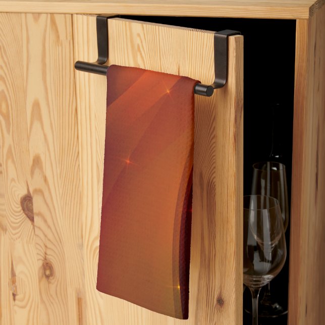 Linge De Cuisine Vague d'incendie (Pliage en tiers)